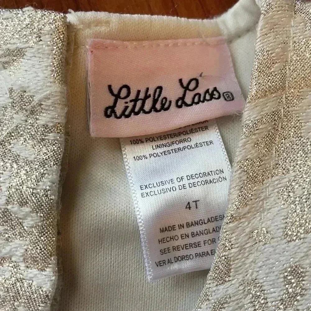 Little Lass Toddler Girl party dress, size 4T